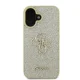 Guess Fixed Glitter Big 4G Case for iPhone 16 Plus Gold