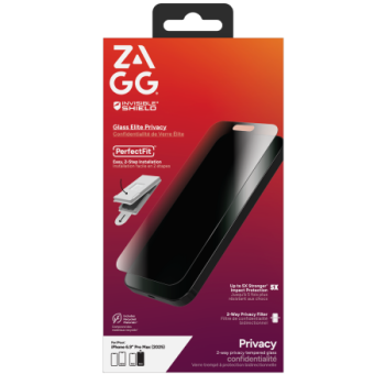 ZAGG Invisibleshield Glass Elite Privacy Glass iPhone 17 Pro Max