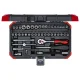 GEDORE red 1/4\" Socket Set 4-14 mm, 46-Piece