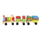 Wooden Toy Train Sorter with Blocks, 30cm