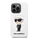 Karl Lagerfeld Silicone Ikonik Case for iPhone 14 Pro Max, White