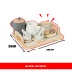 Wooden Tea Set for Kids Kruzzel 26543, 16pc Pretend Play Kitchen Toy Set