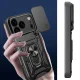 Hybrid Armor Camshield iPhone 17 Pro Case with Stand and Camera Cover, Black