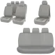 Car Seat Cover Set Eco Leather Grey