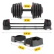 4FIZJO Adjustable 2-in-1 Dumbbell and Barbell, 2.5–40 kg