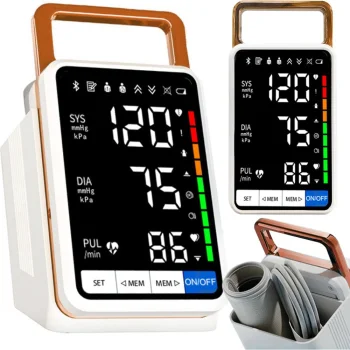 Upper Arm Blood Pressure Monitor with LCD Screen and Arrhythmia Detection