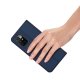 Xiaomi Redmi 10 DUX DUCIS Skin Pro Auto-absorbed Leather Cell Phone Case Cover, Blue | Telefona Vāciņš Maciņš...