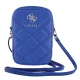 Guess Zip Quilted 4G Phone Bag, Blue
