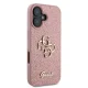 Guess iPhone 16 Case Fixed Glitter Big 4G, Pink