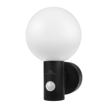 Maclean MCE515 B LED Facade Lamp with Motion Sensor, 15W, 1600lm, IP65, Black