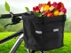 Spacious Bicycle Handlebar Basket with Click Mount, Black