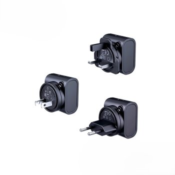 Remax RP-U192 30W Travel Charger (EU/UK/US), Black