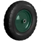 Humberg 4884 Tubeless Wheelbarrow Wheel 4.00-8, Black/Green