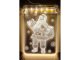 LED Christmas 3D Stained Glass Window Decoration, Santa Claus