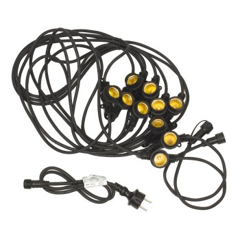 Maclean MCE410 Garden Light Chain, 10m, 10x E27, IP44