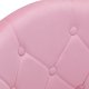 Ergonomic Velvet Swivel Chair 4Rico QS-BL12G, Pink