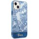 Guess Porcelain Collection Hardcase for iPhone 14 Plus Blue