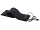 Silicone rubber USB keyboard with numeric keypad, black