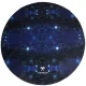 Dunmoon Round Chair Mat, 120 cm, Black