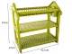 3-Tier Dish Drying Rack with Cutlery Holder, 53x42.5x27 cm