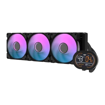 Darkflash DH360D v2 360mm AIO Liquid CPU Cooler, Black