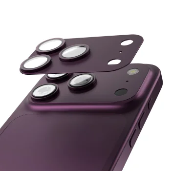 Etteri Full Camera Lens Guard for iPhone 18 Pro Max, Dark Cherry