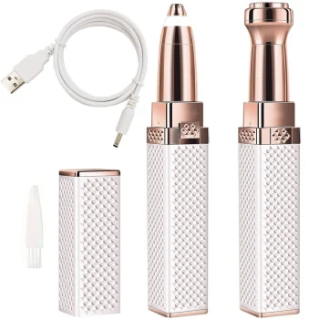 Women's Face and Eyebrow Trimmer with LED Light