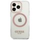 Apple iPhone 13 Pro 6.1\'\' Guess Metal Outline Magsafe Case Cover, Pink