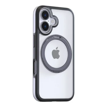Torras Ostand R Fusion Case for iPhone 16 Plus, Black