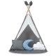 Nukido Nk-406 Kids Teepee Tent, Grey