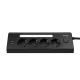 Huslog Vertical Power Strip Surge Protector with 4 Outlets, USB C and LED Night Light, black