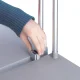 Hailo ProfiLine MSS XXXL Aluminium Waste Bag Stand with Wheels, 120 L
