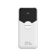 Wozinsky WFC-15W 20000mAh 22.5W Power Bank with Built-in Cables, White