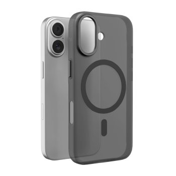 Puro Lightfeel Case for iPhone 17 with MagSafe, Transparent/Black