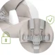 Nukido Belo 700503 Multifunctional Baby High Chair, Grey