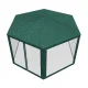 Gotel PA5 Garden Pavilion with Mosquito Net, 6 Walls, Green