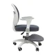 Kids Desk Chair, Adjustable Swivel Chair with Footrest, Grey