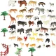 Animal Figures Set with Storage Box (59 pcs)
