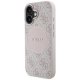 Guess 4G Circle Classic Logo MagSafe vāciņš iPhone 16 - Rozā