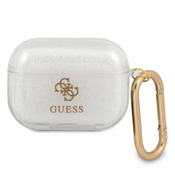 Guess GUAPUCG4GT Glitter Collection AirPods Pro Case, Transparent