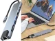 8-in-1 USB-C Hub Adapter (2x USB-C, Thunderbolt 3, 2x USB-A, HDMI 4K, SD/TF, RJ45)