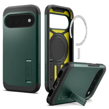 Spigen Tough Armor Mag MagSafe Case for Google Pixel 11, Dark Green