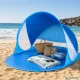 Large Pop-Up Beach Tent / Sun Shelter, Blue