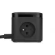 Huslog Cube Power Strip with PD 20W Fast Charger, Black