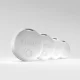 SBS Track My Circle Locator Compatible with Apple Find My 4-Pack White