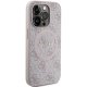 Guess iPhone 14 Pro Max Case 4G Collection Leather Metal Logo MagSafe, Pink