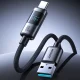Joyroom S-A16 Pro USB-A to USB-C Cable 66W with Display 1.2m - Black