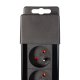 Maclean MCE11 Power Strip, 8 Outlets, with Switch, 1.5m