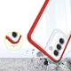 Case for Samsung Galaxy S23+ Clear 3in1, Transparent with Red Frame