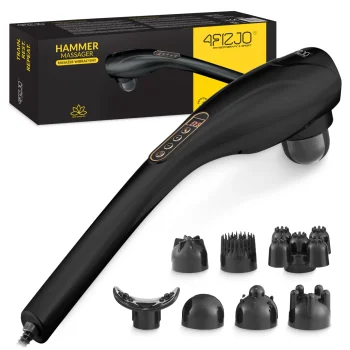 4Fizjo 1114 Handheld Vibration Body Massager, Black